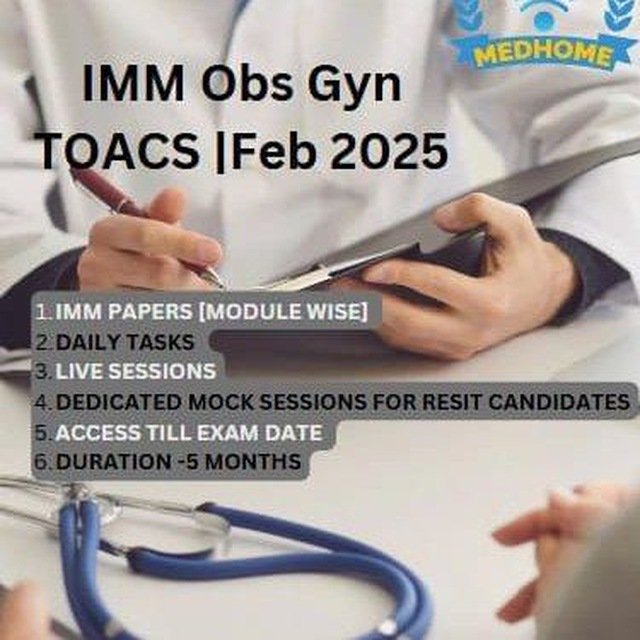 IMM TOACS RESIT COURSE FEB 2025